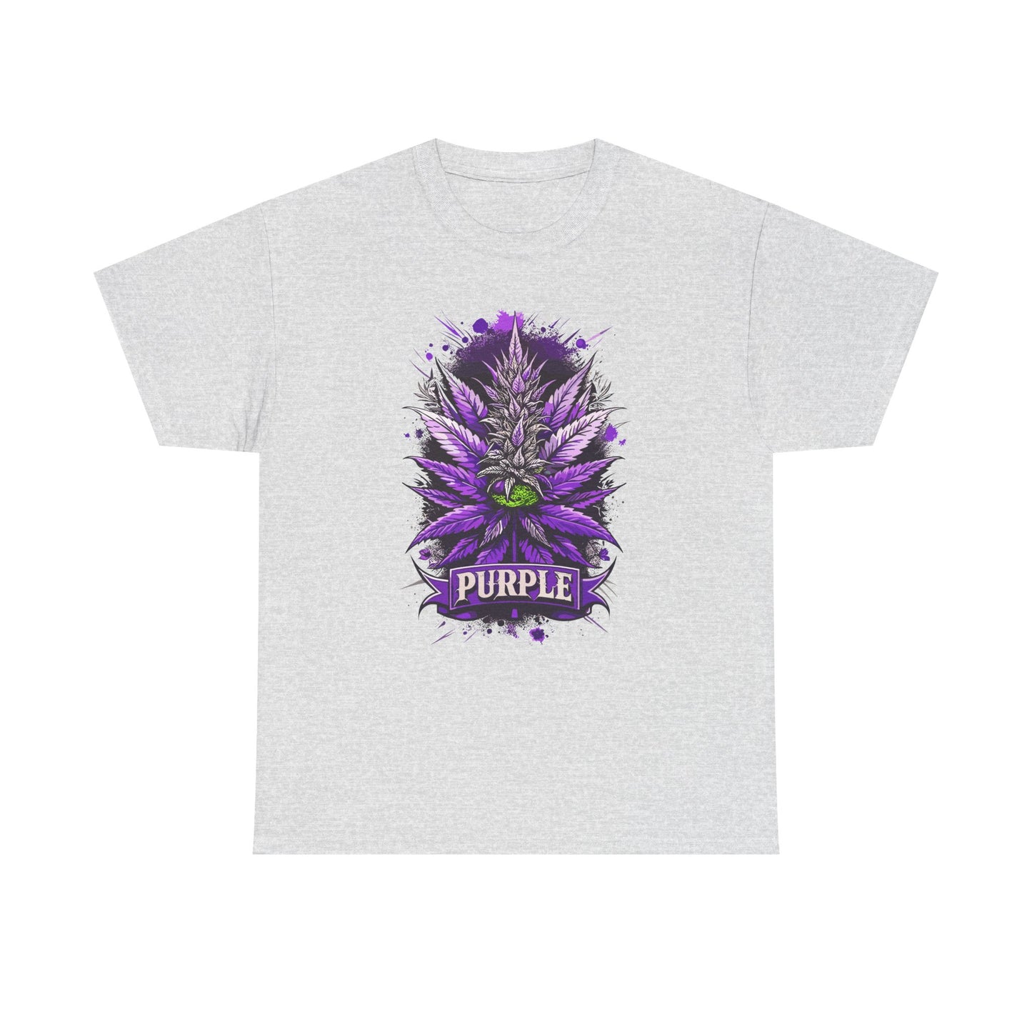 Purple Cannabis Bud T-Shirt — Bold Psychedelic Marijuana Graphic Tee