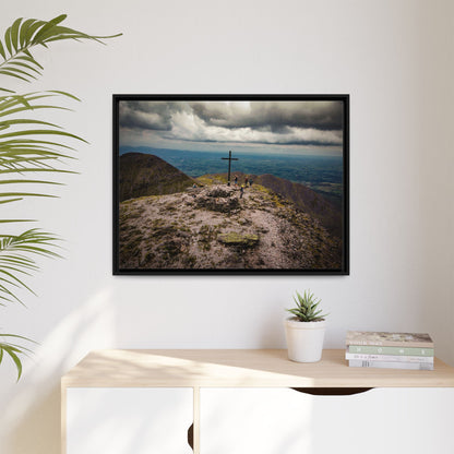 Carrauntoohil Summit Matte Canvas, Framed (Multi-color)