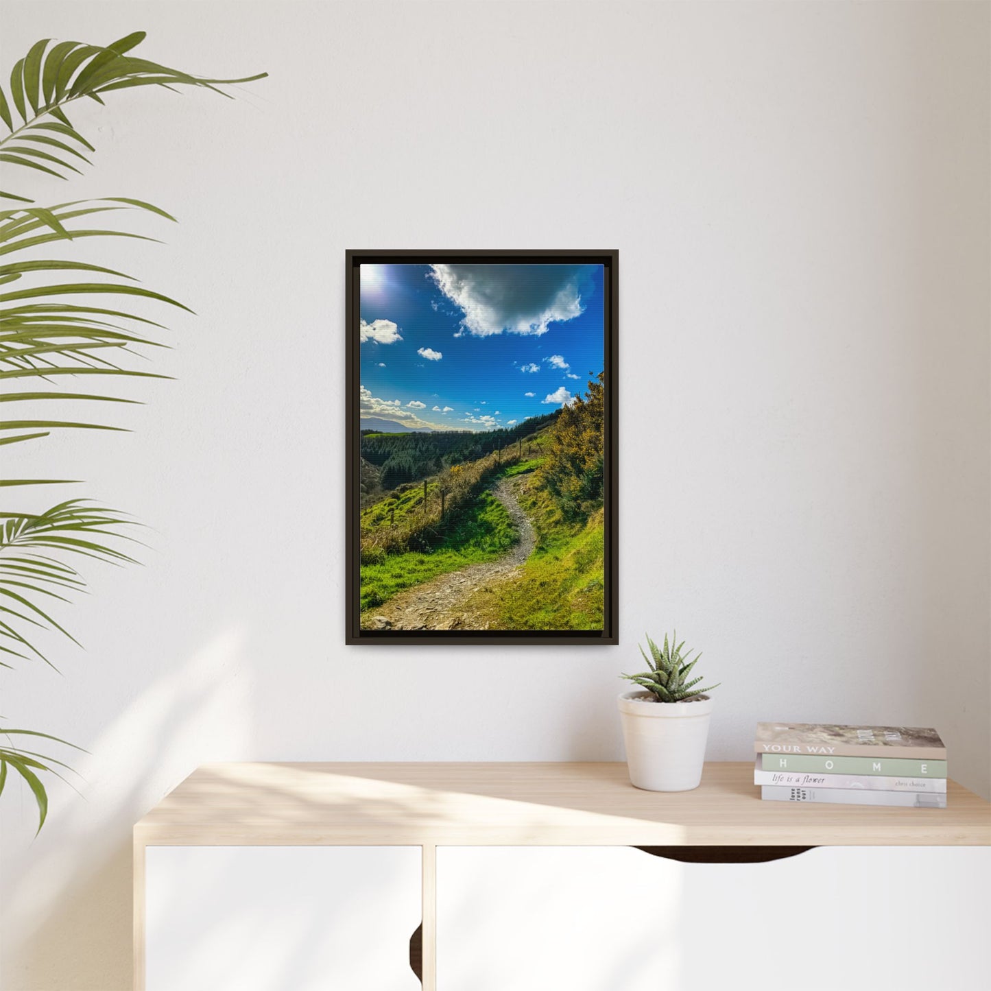 Glanageenty Forest Trail Matte Canvas, Framed (Multi-color)