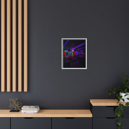 Mermaids Night Club Matte Canvas, Framed (Multi-color)