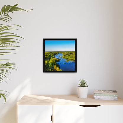 Zagares Lake Matte Canvas, Framed (Multi-color)