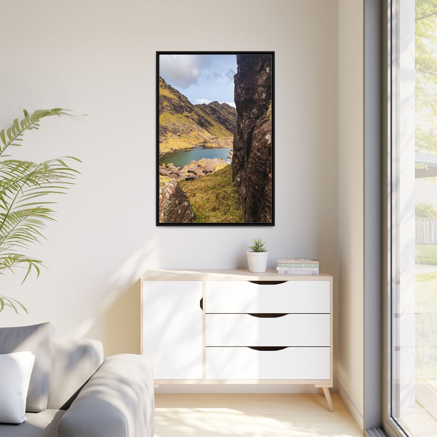 Mount Brandon Valley Matte Canvas, Framed (Multi-color)
