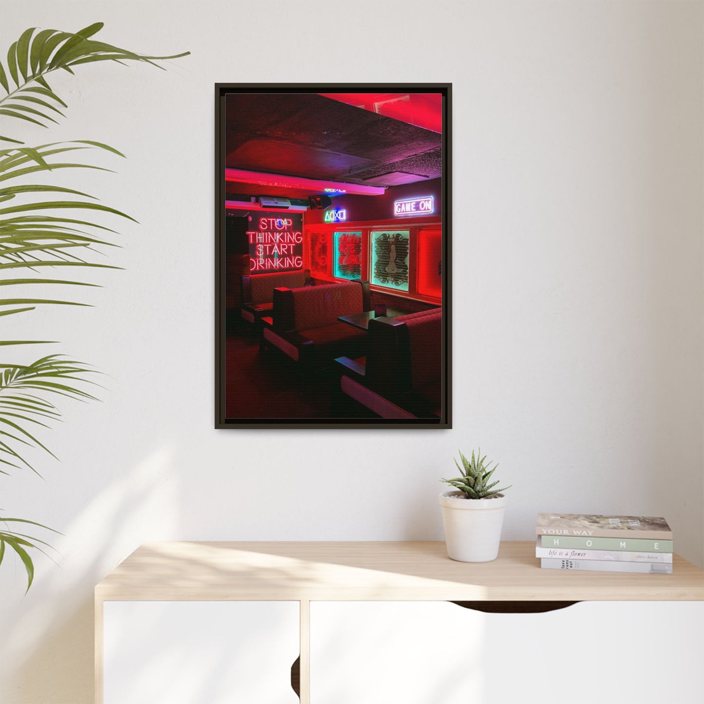 The Mermaids Night Club Matte Canvas, Framed (Multi-color)