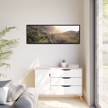 Valley Road Matte Canvas, Framed (Multi-color)