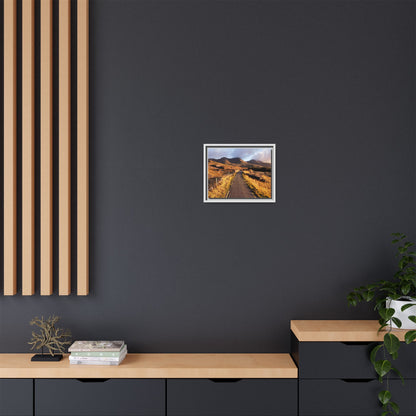 Sunset Road Matte Canvas, Framed (Multi-color)