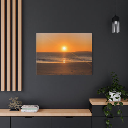 Sunset in ocean Matte Canvas, Stretched, 1.25"