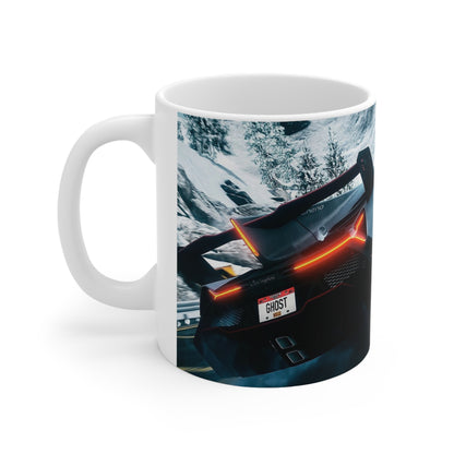 Racing-Inspired Ceramic Coffee Cups - 11oz & 15oz, Perfect for Car Enthusiasts