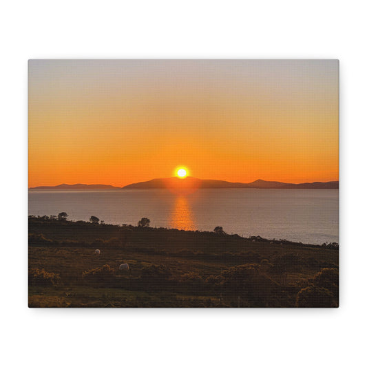 Sunset Ring of Kerry Matte Canvas, Stretched, 1.25"
