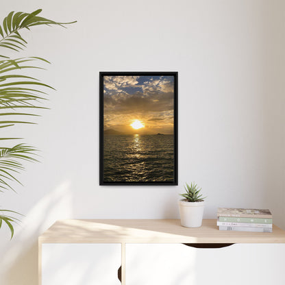 Sunset in Fenit Matte Canvas, Framed (Multi-color)