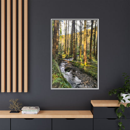 Glanageenty Forest Trail 2 Matte Canvas, Framed (Multi-color)