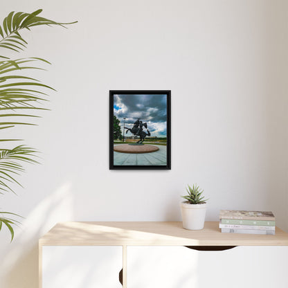 Kaunas Matte Canvas, Framed (Multi-color)