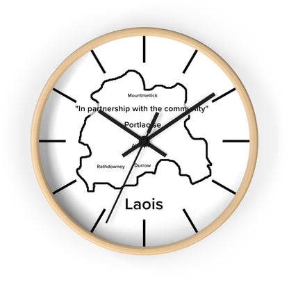Laois County Map Wall Clock — Minimalist Irish County Clock