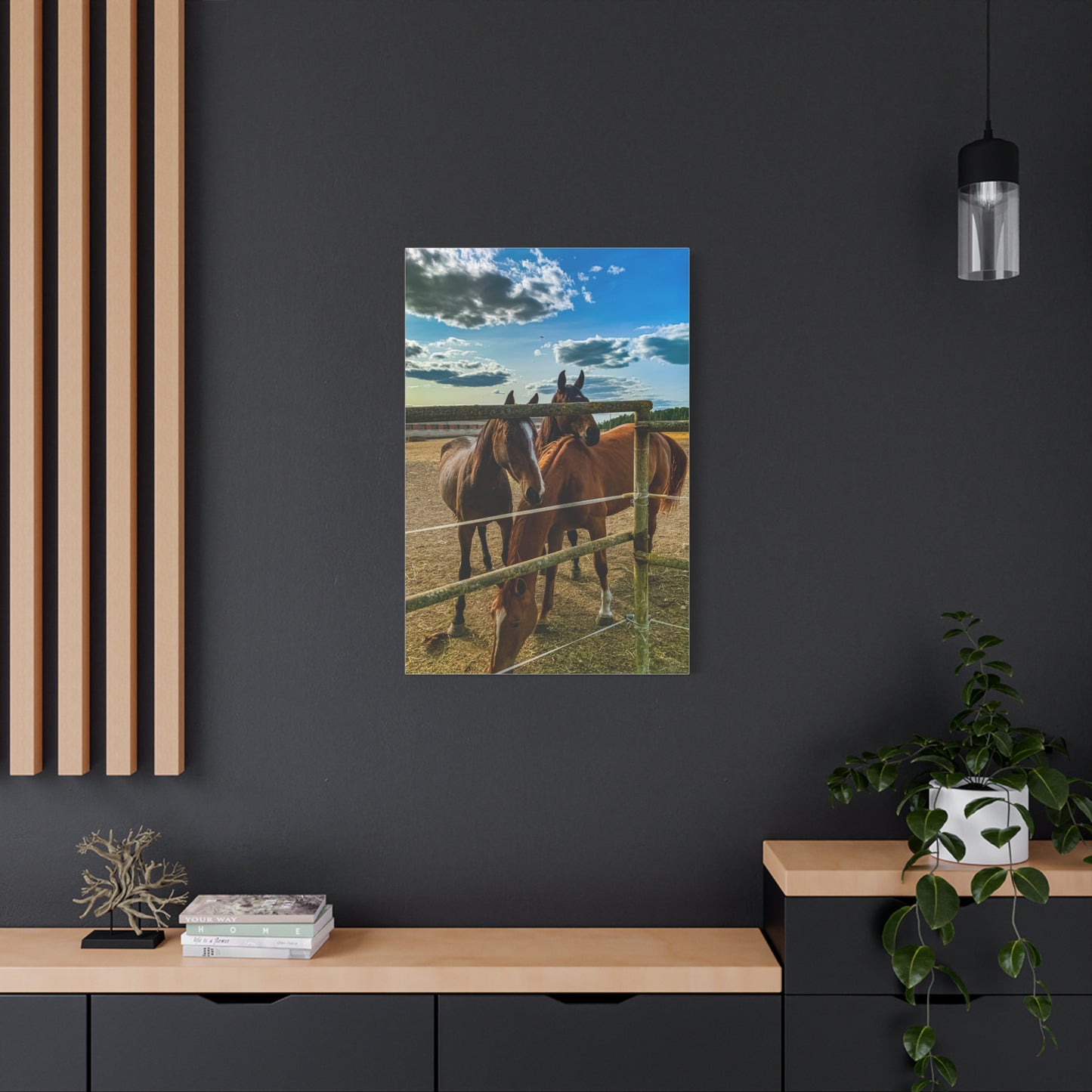 Horses Matte Canvas, Stretched, 1.25"