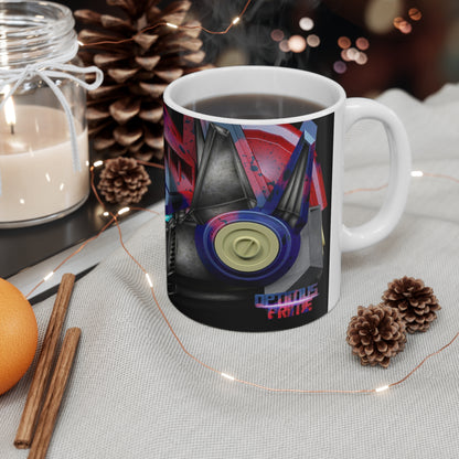 Transformers Ceramic Coffee Mug - 11oz & 15oz, Cool Robot Design