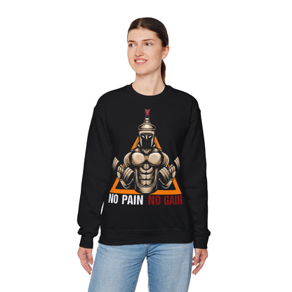 No Pain No Gain Unisex Heavy Blend™ Crewneck Sweatshirt - Motivational Gym Apparel