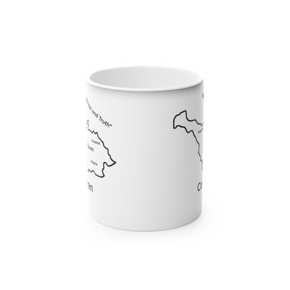 Cavan Magic Mug: Color - Changing Coffee Cup with Artistic Map Design