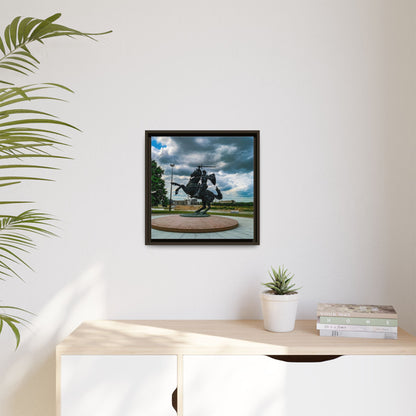 Kaunas Matte Canvas, Framed (Multi-color)