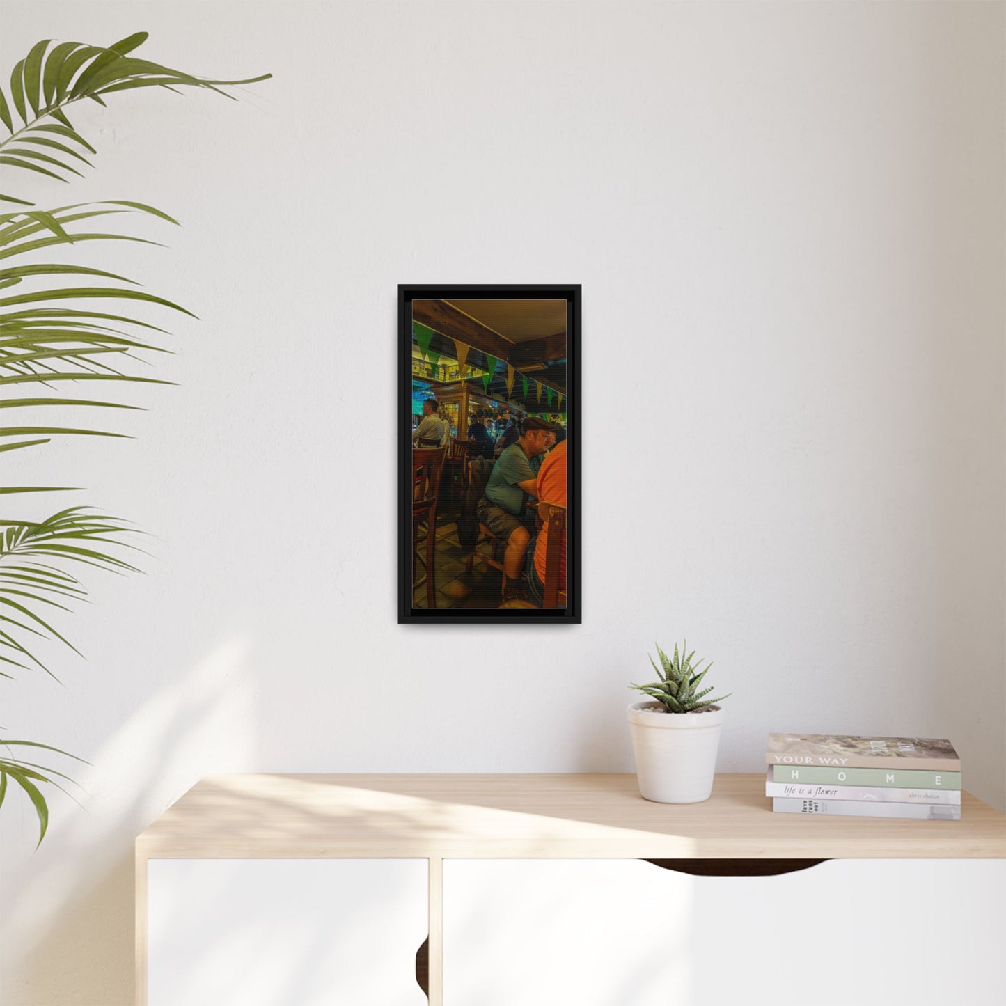 Irish Pub Matte Canvas, Framed (Multi-color)