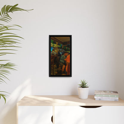 Irish Pub Matte Canvas, Framed (Multi-color)