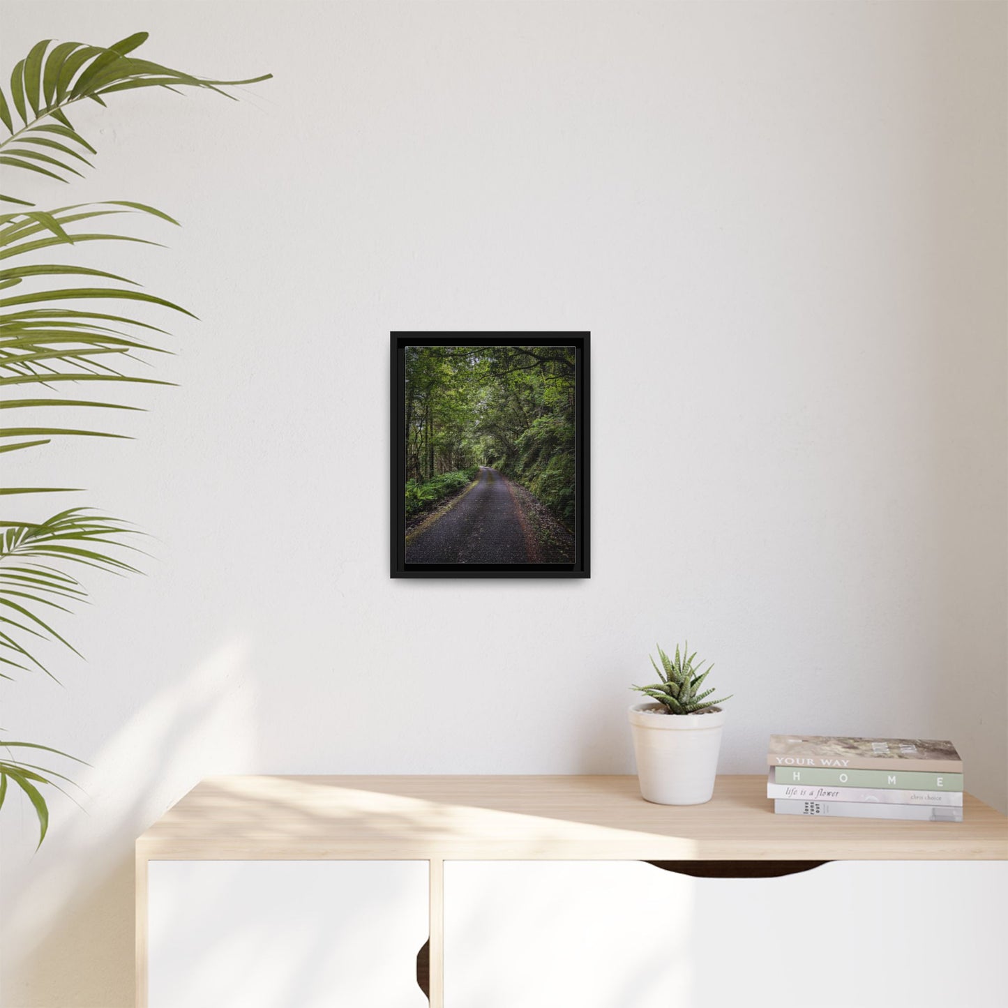 Glanageenty Forest Trail Matte Canvas, Framed (Multi-color)