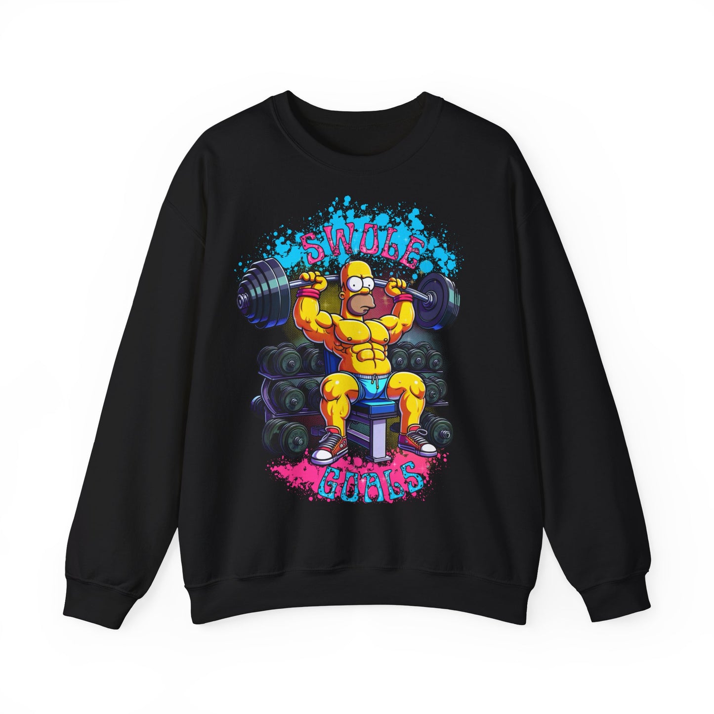 Swole Homer Unisex Heavy Blend™ Crewneck Sweatshirt