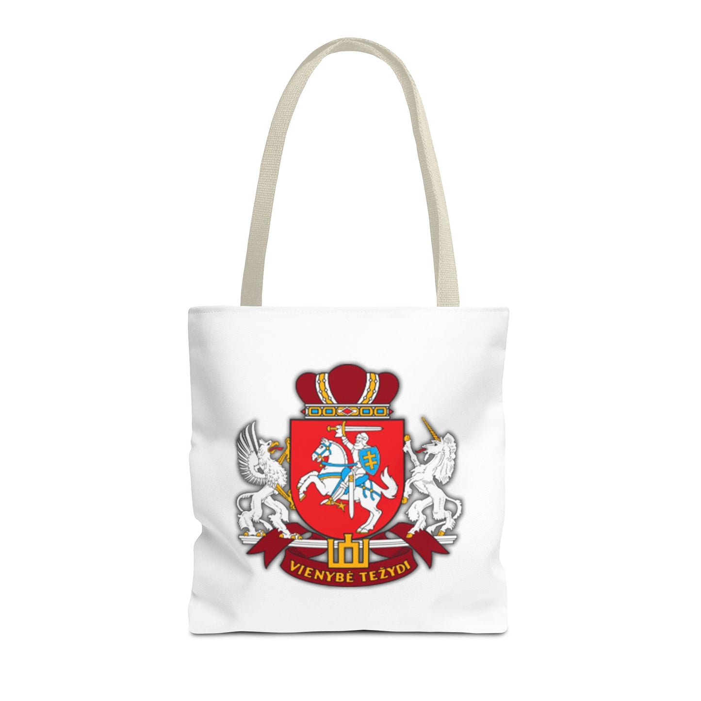 Heraldic Lithuania Crest Tote Bag - Stylish and Reusable for Everyday Use