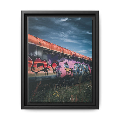 Night Train Matte Canvas, Framed (Multi-color)