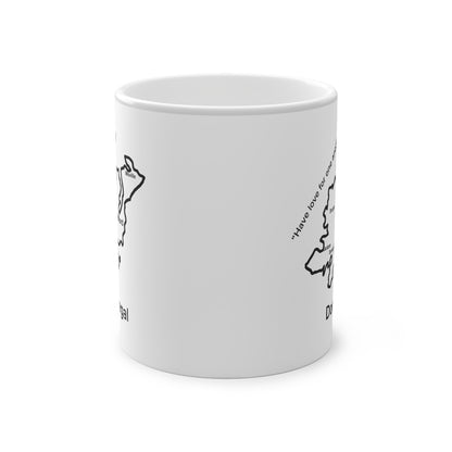 Donegal Magic Mug: Color - Changing Coffee Cup with Artistic Map Design