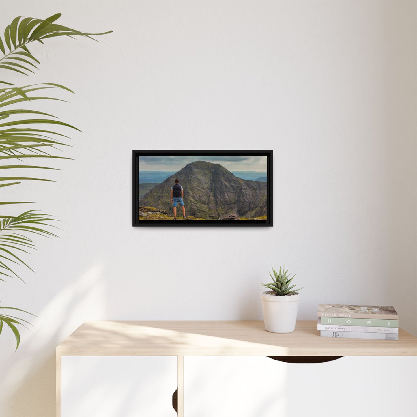 Cross On Top Matte Canvas, Framed (Multi-color)