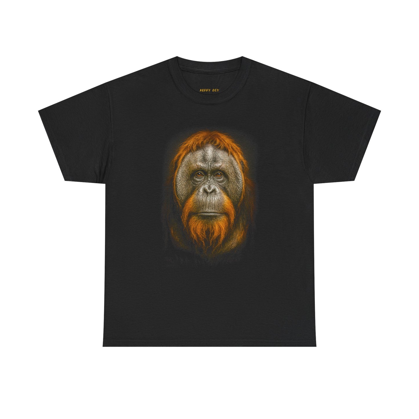 Orangutan Portrait T-Shirt — Realistic Primate Art Tee