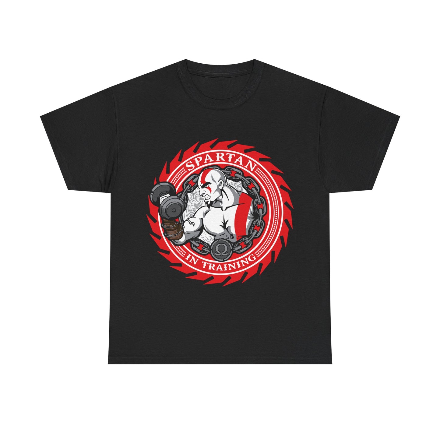 Spartan Strength Unisex Heavy Cotton Tee | Perfect for Fitness Enthusiasts Black