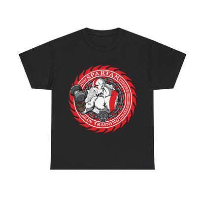 Spartan Strength Unisex Heavy Cotton Tee | Perfect for Fitness Enthusiasts Black
