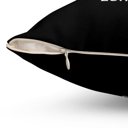 Longford Spun Polyester Square Pillow Black Edition 2 Sizes