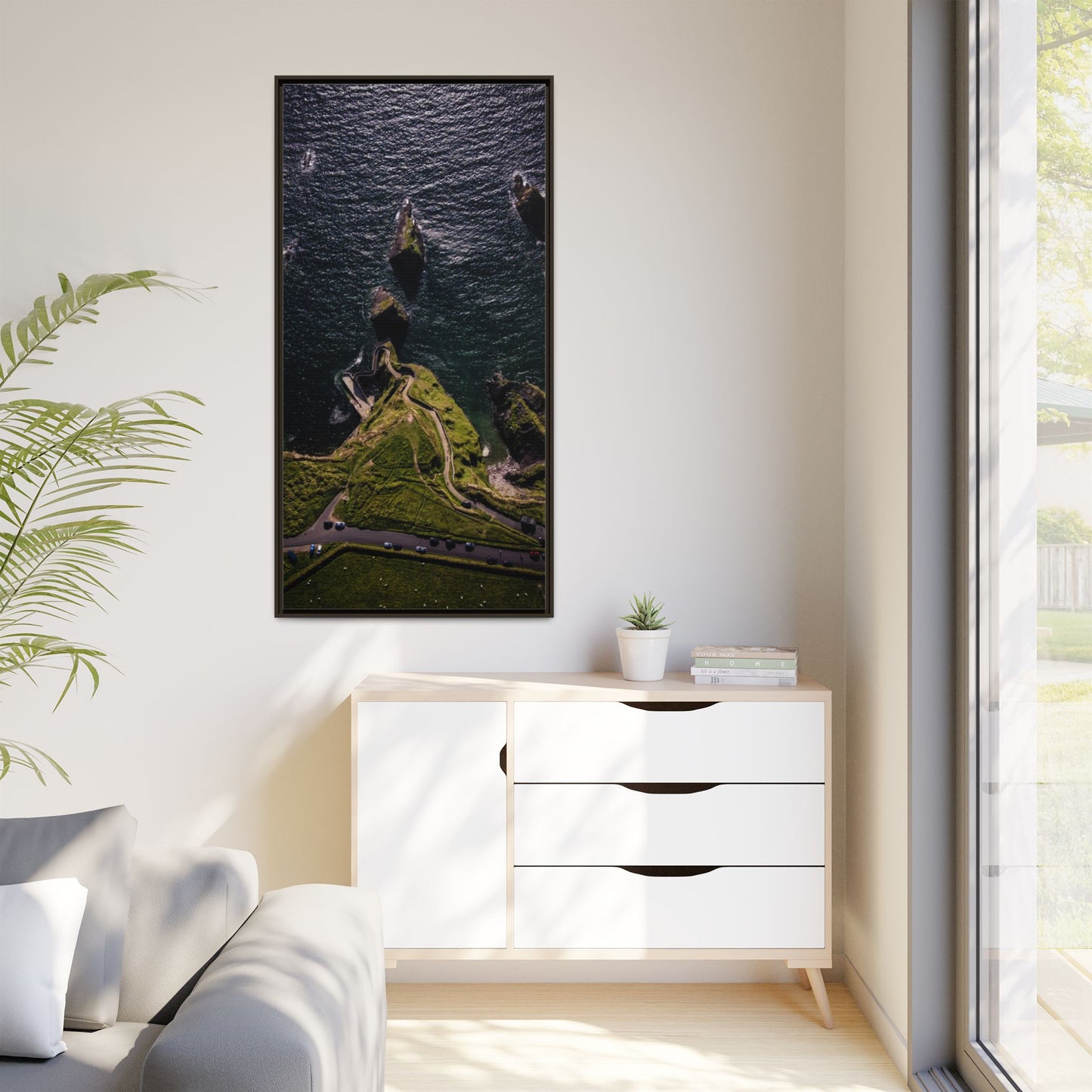 Dunquin Pier Matte Canvas, Framed (Multi-color)