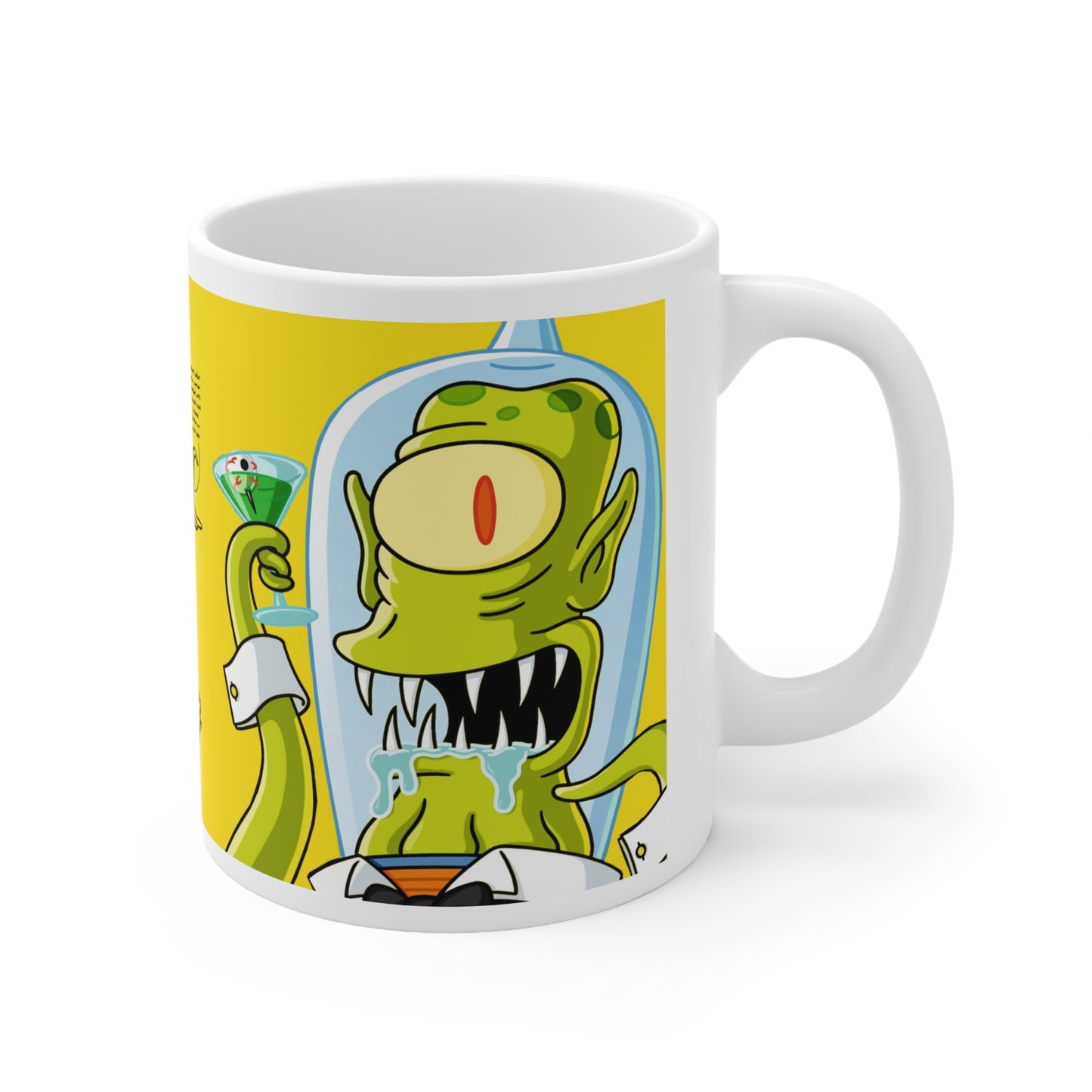 Whimsical Cartoon Ceramic Coffee Mug - Fun Kitchen Decor (11oz & 15oz)