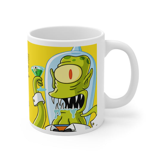 Whimsical Cartoon Ceramic Coffee Mug - Fun Kitchen Decor (11oz & 15oz)