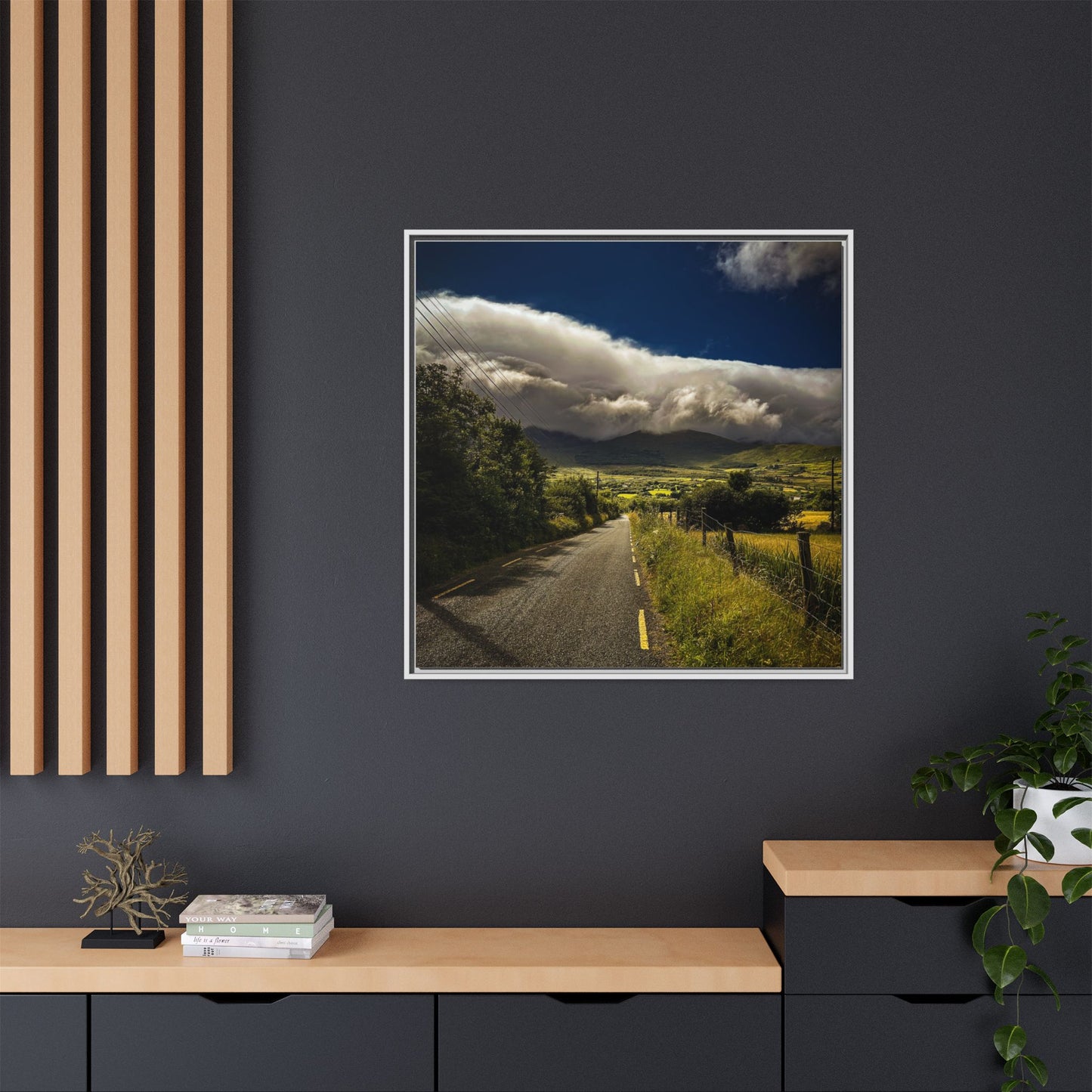 Somewhere In Kerry Matte Canvas, Framed (Multi-color)