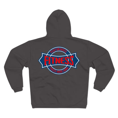 Fitness Performance Unisex Hooded Zip Sweatshirt
