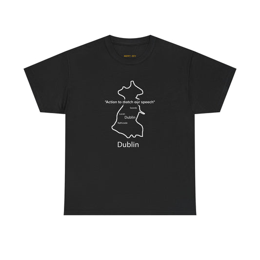 Dublin Unisex Heavy Cotton T-Shirt Black Edition