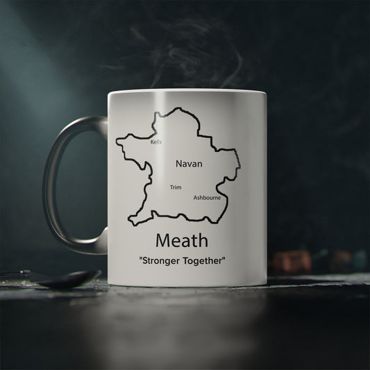 Meath Magic Mug: Color - Changing Coffee Cup with Artistic Map Design