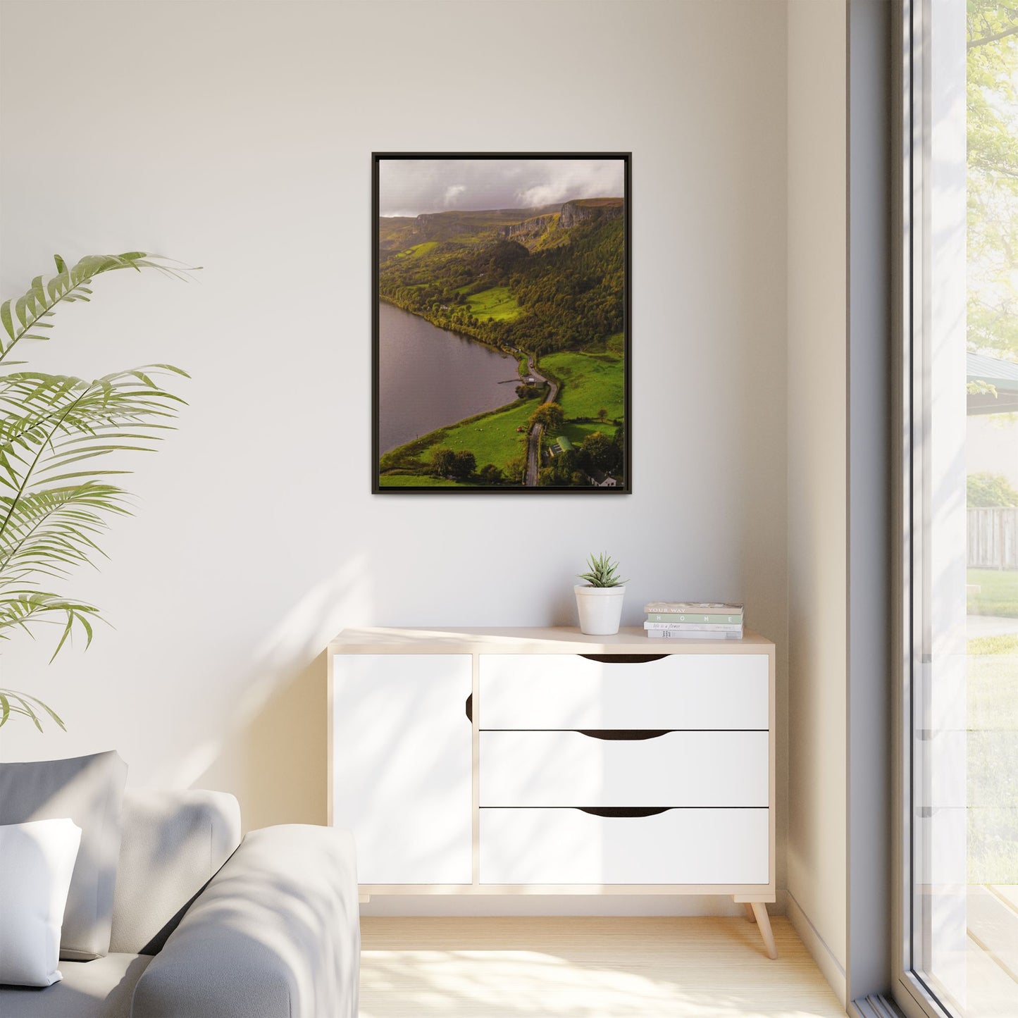 South in Aghadh an Aird or The Devil's Cheney Matte Canvas, Framed (Multi-color)