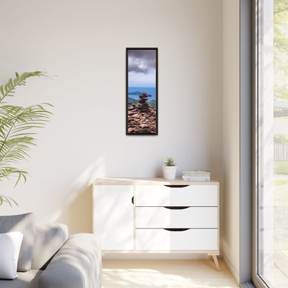 Mount Brandon Top Matte Canvas, Framed (Multi-color)