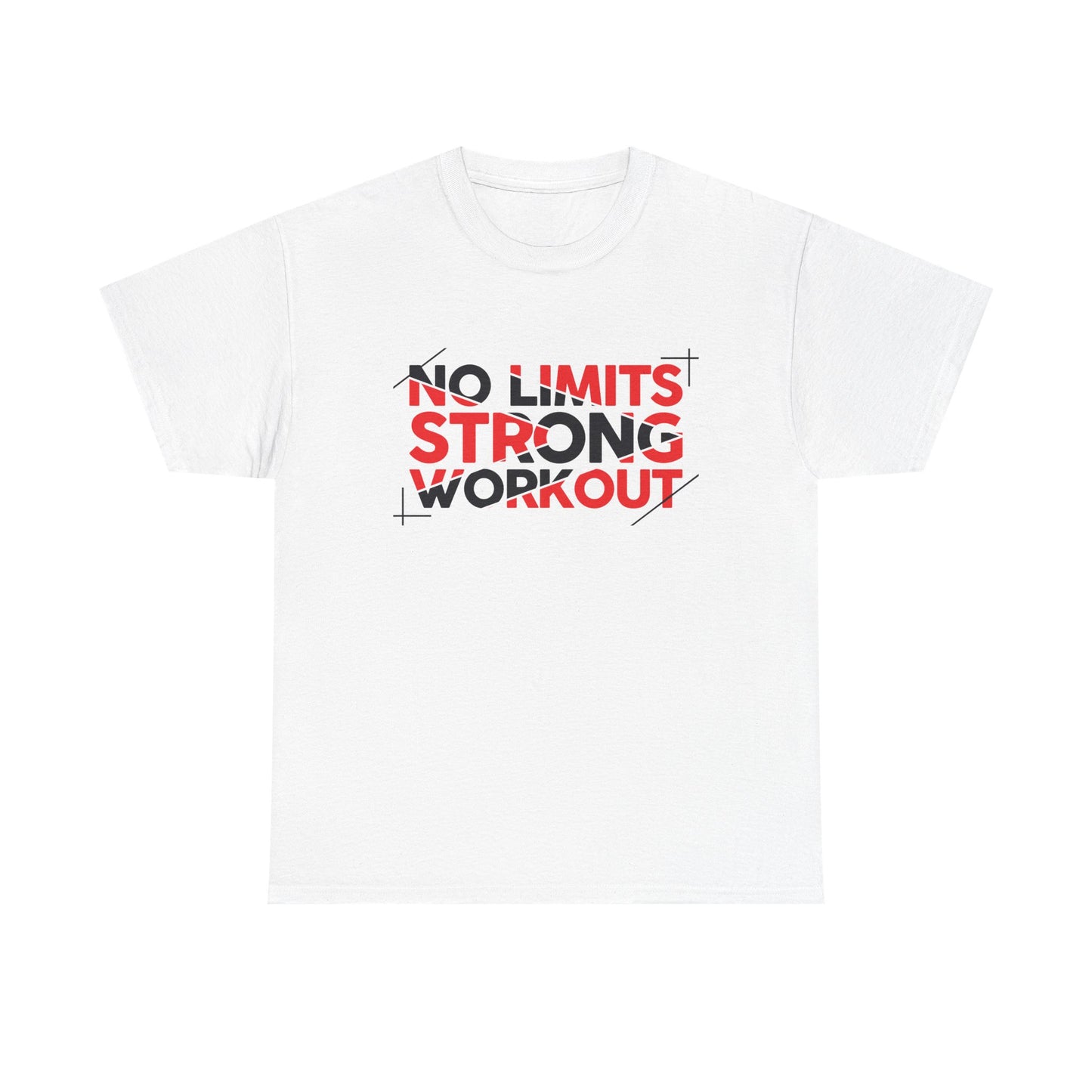 No Limits Strong Workout Unisex Heavy Cotton Tee