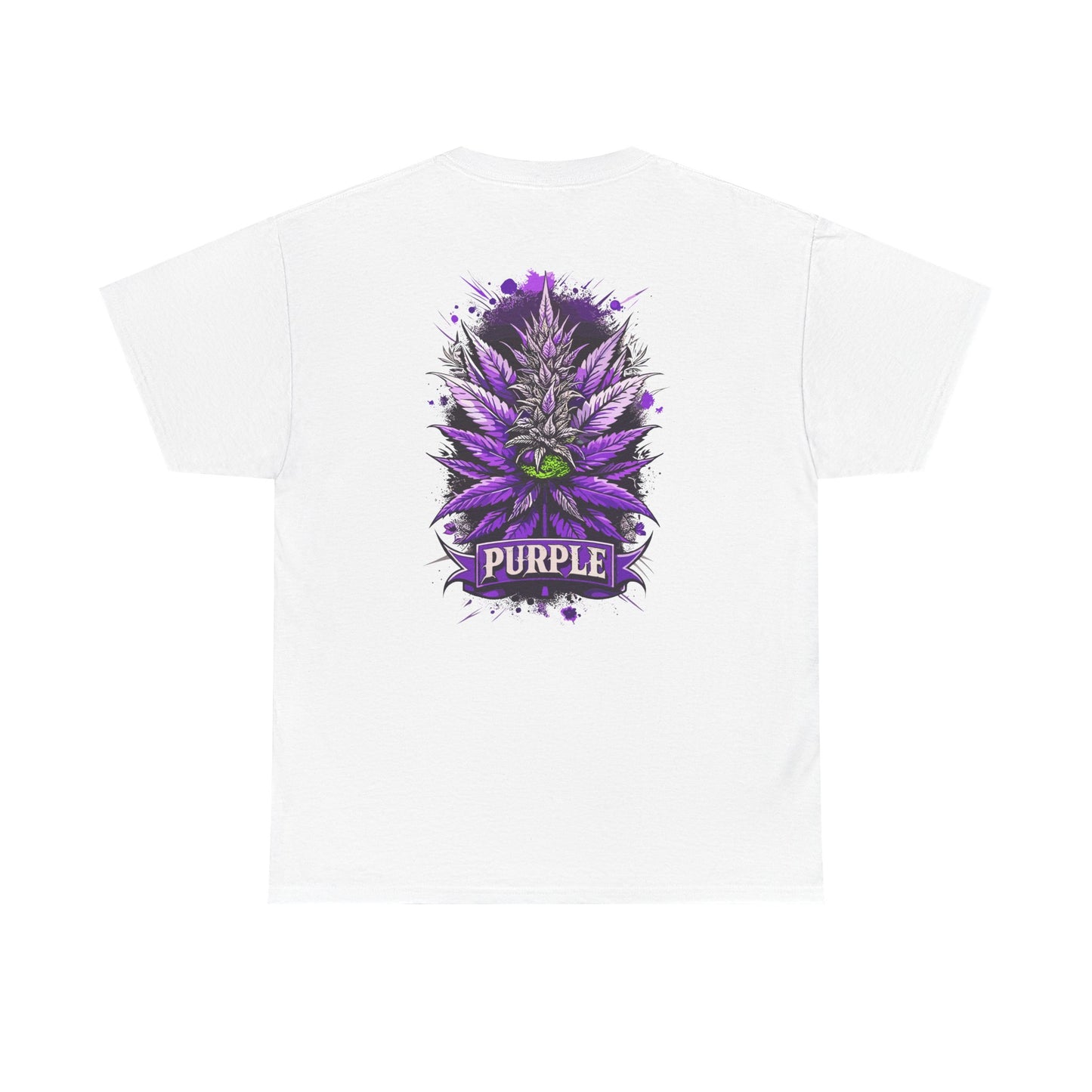 Purple Cannabis Bud T-Shirt — Bold Psychedelic Marijuana Graphic Tee