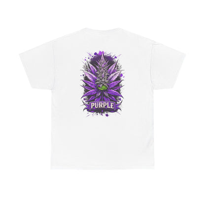 Purple Cannabis Bud T-Shirt — Bold Psychedelic Marijuana Graphic Tee