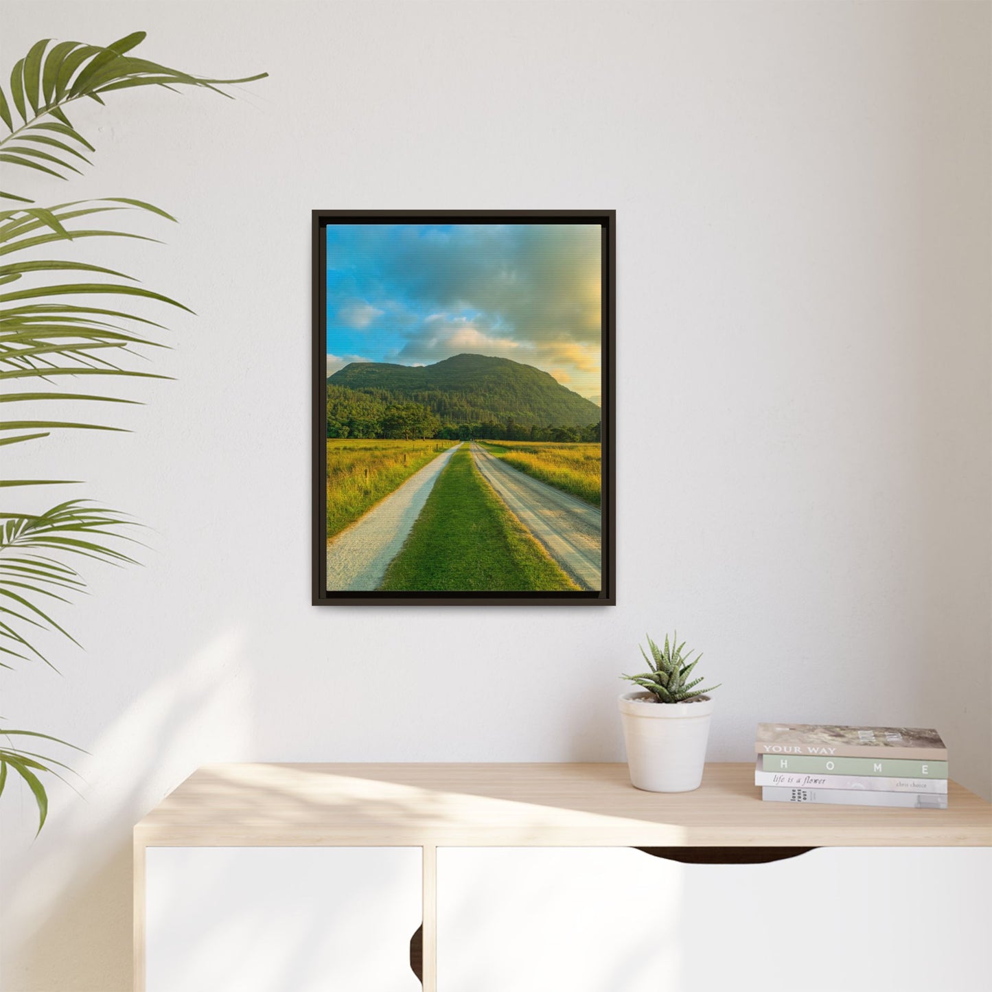 Mountain Torc Matte Canvas, Framed (Multi-color)