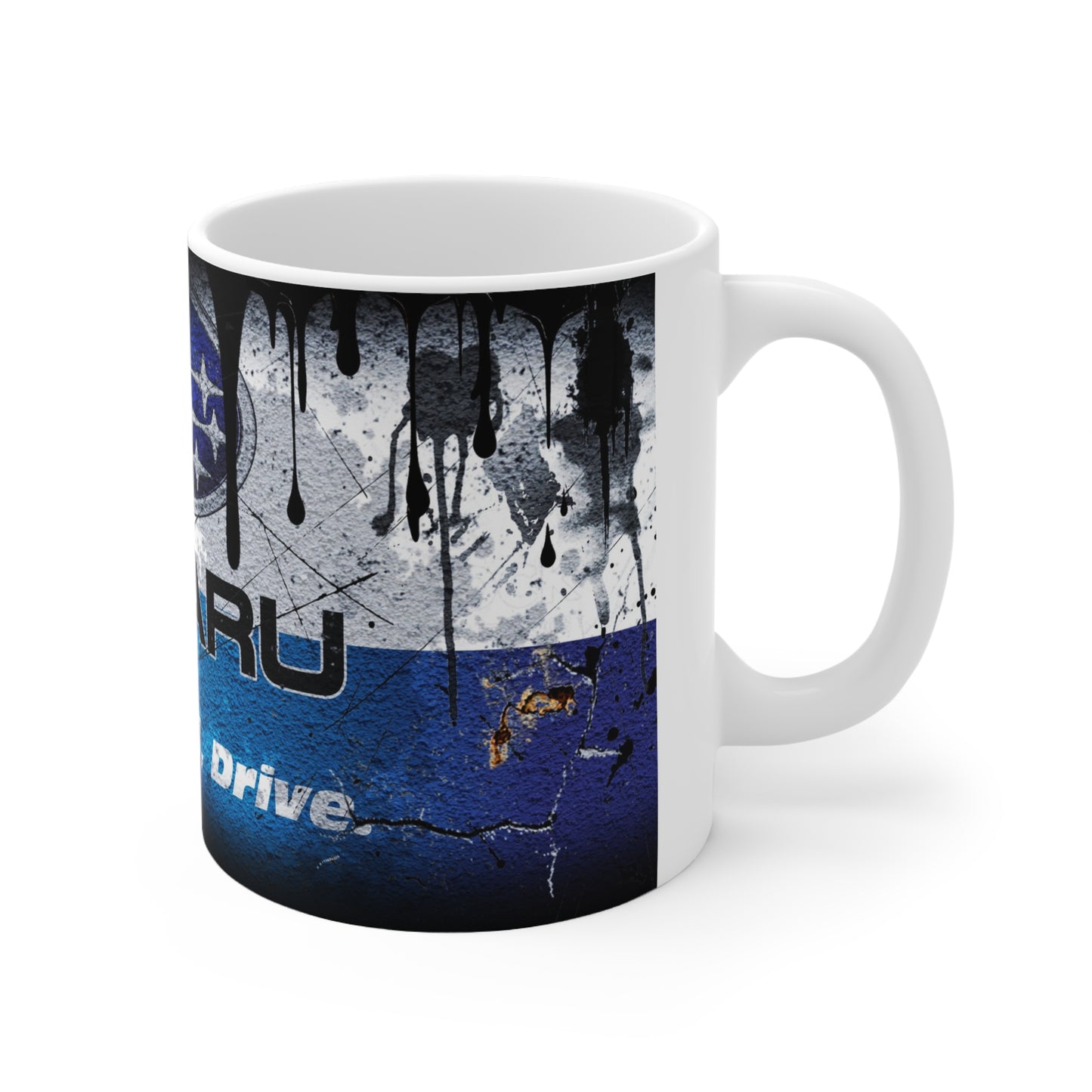 Subaru Graffiti Ceramic Coffee Cup - 11oz & 15oz | Think, Feel, Drive Mug