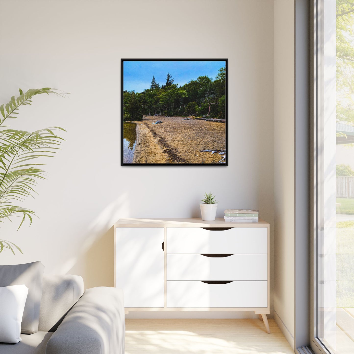 Killarney Beach Matte Canvas, Framed (Multi-color)