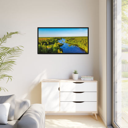 Zagares Lake Matte Canvas, Framed (Multi-color)