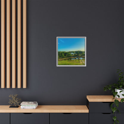 Zageres Lake Matte Canvas, Framed (Multi-color)